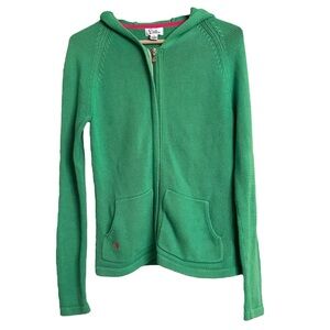 Lilly Pulitzer Green Knit Zip-Up Hoodie Sweater